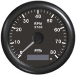 ΣΤΡΟΦΟΜΕΤΡΟ 8000RPM ΨΗΦΙΑΚΟ ΩΡΟΜΕΤΡΟ ΑΝΟΞΕΙΔΩΤΟ ΜΑΥΡΟ