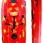 ΚΑΓΙΑΚ "OASIS" ΓΙΑ 2 ΕΝΗΛ.&1 ΠΑΙΔΙ L370xW85xH35cm KOKKINO